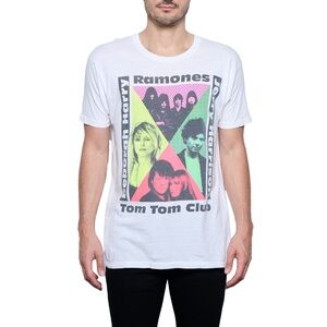 Retro 1990 Ramones Deborah Harry Tom Tom Club Tour T Shirt